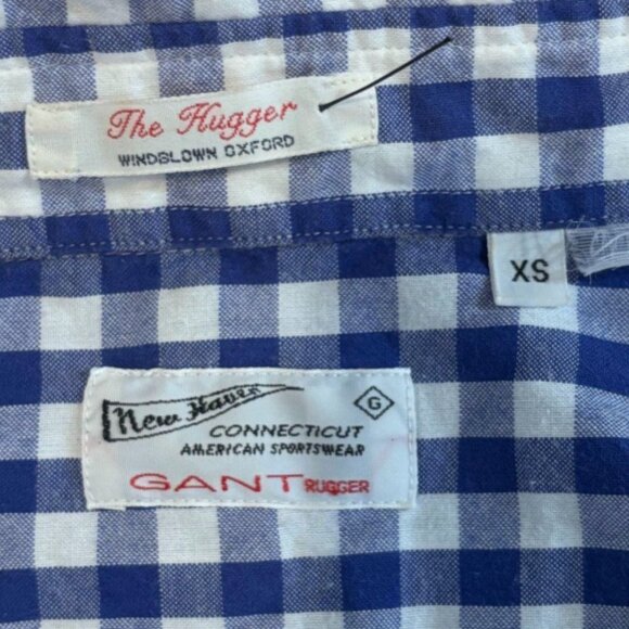 GANT Rugger The Hugger Slim Fit Gingham Oxford Shirt - $45 - Picture 4 of 5